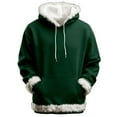 thumbnail image 3 of Women's Pullover Hoodie with Pockets Fall Winter Fur Trim Trendy Sweatshirt Pullover Tops, 3 of 3