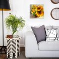 thumbnail image 4 of Fall Sunshine Sunflower Bathroom Decor Wall Art Farmhouse Kitchen Paintings for Wall Decorations Countryside Vintage Framed Canvas Artwork Printing Ready to Hang for Living Room Bedroom 14"x14", 4 of 6