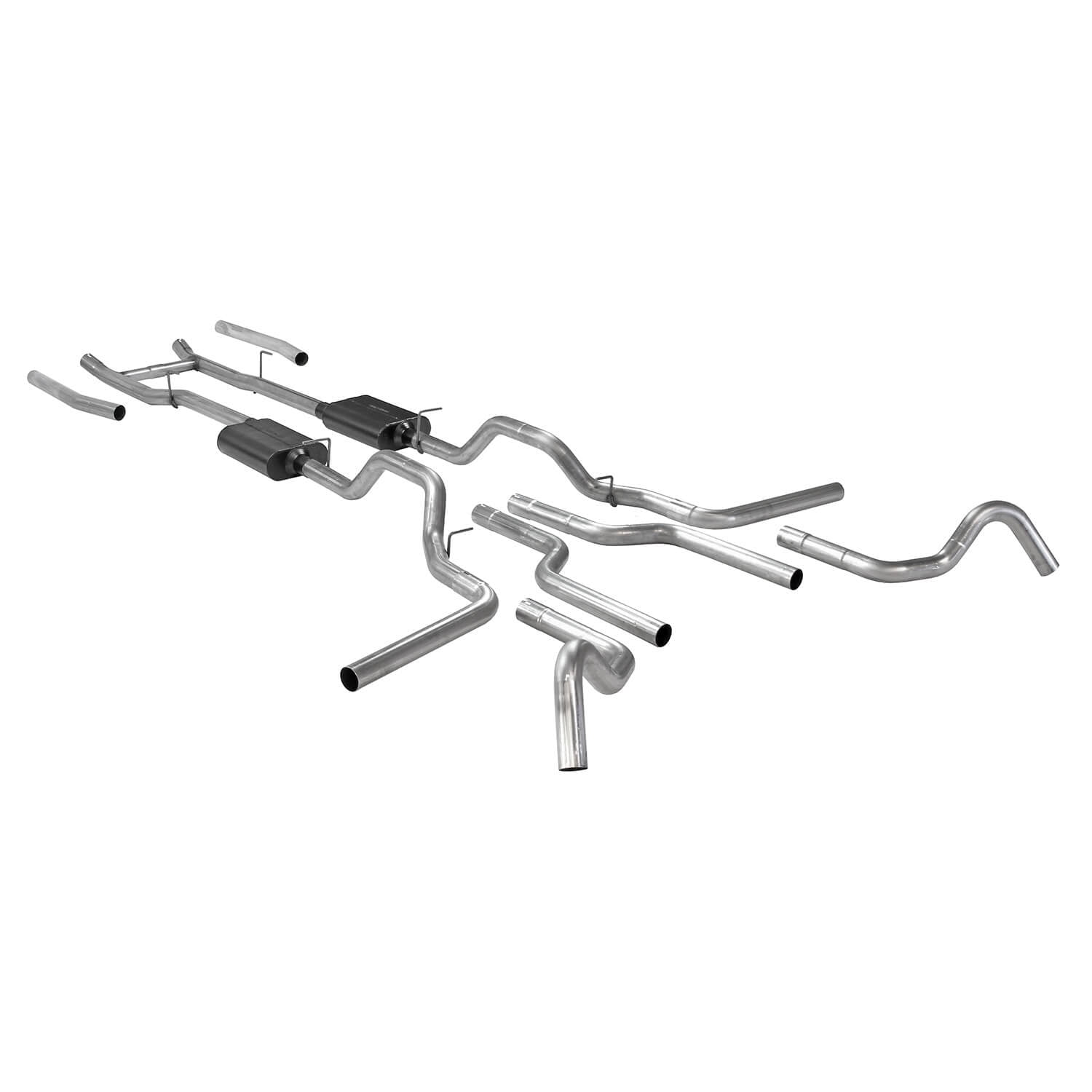 Flowmaster 817938 American Thunder Crossmember-Back Exhaust System 2.5" 409 Stainless Dual Exit