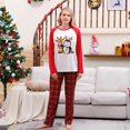 thumbnail image 3 of Mother Father Kids Matching Clothing Sets Baby Romper 2023 New Cartoon Print Cute Soft Christmas Pajamas Set Family Look Pyjamas, 3 of 3