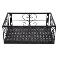 thumbnail image 2 of Flower Pot Stand, Space Saving Iron Balcony Hanging Plant Stand  For Garden Applicable To 6.5cm/2.6in Railing, 2 of 8