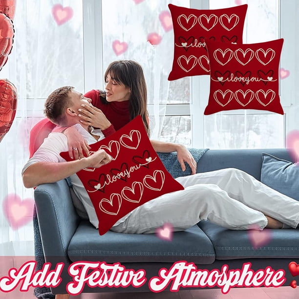 Juego De 2 Fundas De Almohada Para El Día De San Valentín De 18 X 18