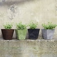 thumbnail image 7 of Root & Vessel Ella Square Planters, Black, 14", 7 of 7