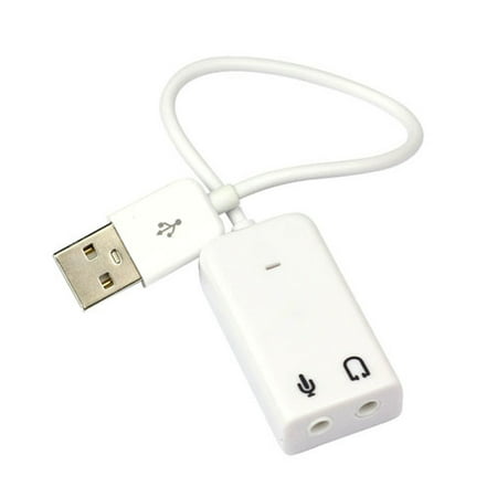 Useful USB 2.0 Virtual 7.1 Channel Audio Sound Card Adapter For Laptop PC