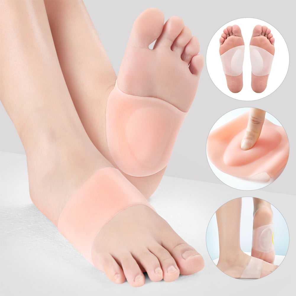 Silicone Foot Therapy Sport Insole Orthotic Arch Support Shoe Pad Insert Cushion 