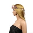 thumbnail image 4 of Diadema de flores Soledad Guirnalda de flores Rosado, 4 of 10