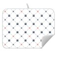 thumbnail image 5 of Ryvnso Paw Flower Checkered Dish Drying Mat for Kitchen Countertop 18x24 Large Dish Pad Drainer Rack Dish Sink Mats, 5 of 7