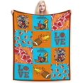 thumbnail image 3 of Football Blanket American Football Fleece Throw Blanket Fuzzy Plush Super Soft Cozy Warm Football Sports Decor Bedding Blanket Gifts for Boys Girls Kids Adult Men Women 50"X40", 3 of 6