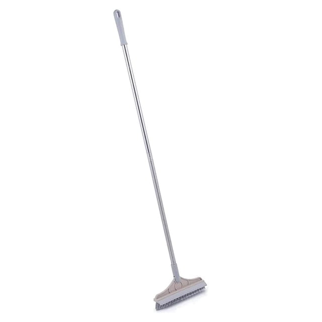 Bearachild Cepillo para fregar 2 en 1, fregador ajustable giratorio de 120 grados para colgar en el suelo, escoba para inodoro, herramientas de limpieza de Suministros de limpieza para el hogar Beige Bearachild HA062851-03
