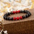 thumbnail image 3 of RSAMD Natural Gemstone Beads Buddha Head Beaded Men Womens Lava Bead Handmade Bracelet-327-3, 3 of 3