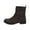 Coffee, variant on Work Boots for Men TKYCMSUAKI Women's Wide Width Ankle Boots Low Heel Side Zipper Slouchy Mid Calf Boots Short Booties.