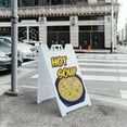 thumbnail image 5 of A-frame Sidewalk Hot Soup 24" x 36" Double Sided A-Frame Sidewalk Sign, Includes 2 Installed Vinyl Decals | Foldable Portable White Signicade Sandwich Board Signs, 5 of 5