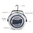 thumbnail image 2 of Luz Del Ventilador De La Tienda De Campaña Linterna De Ventilador Colgante Led Recargable 3 En 1 Camping Light Travel Senderismo Suministros Likrtyny Para Estrenar, 2 of 6