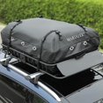 thumbnail image 3 of Portaequipajes de techo global – Cesta de carga 46"x36"x4.5" – Acero resistente – Capacidad 200 lbs – Bolsa impermeable y deflector antiviento incluidos – Para SUV, camionetas y coches, 3 of 8