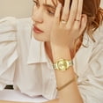 thumbnail image 3 of Watch for Women Analog Quartz Watch Fashion Simple Wristwatch Stainless Steel Watch Band Ladies Watch Waterproof Luminous Pointer, 3 of 7