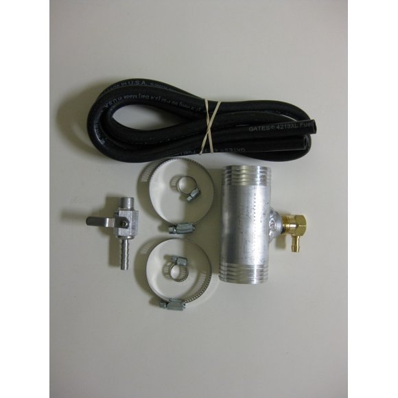 RDS Tanks Fuel Tank Gravity Feed Kit 011029 Fits 2 Inch Fill Neck Hoses; With Valve/Hoses/Hose Clamps/Fittings