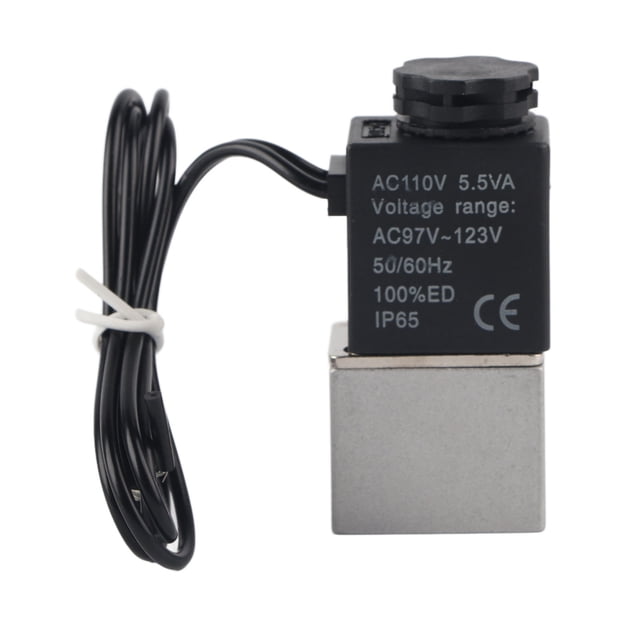 Válvula solenoide silenciosa sin aceite, 2V025‑06 Válvula solenoide eléctrica de 2 posiciones y 2 válvula electromagnética normalmente abierta Durabilidad extendida