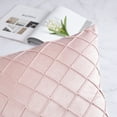 thumbnail image 6 of Phantoscope Pleated Velvet Pillow Covers, 18x18 Inch Set of 2, Square Decorative Throw Pillow Cases for Couch & Bed, Luxury Soft Cushion Covers, Light Pink, 6 of 6