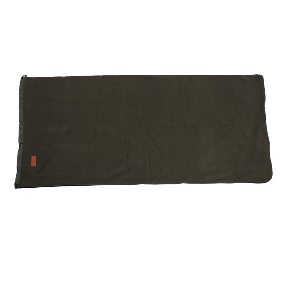 Forro para saco de dormir de forro polar súper grueso y suave, manta para acampar, viajar y hacer mochilerismo, color verde oscuro.