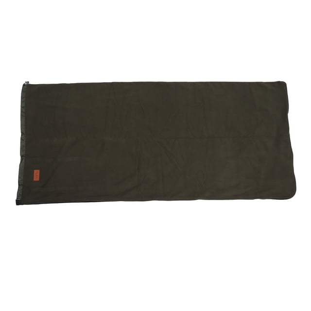 Forro para saco de dormir de forro polar súper grueso y suave, manta para acampar, viajar y hacer mochilerismo, color verde oscuro.