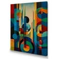 thumbnail image 2 of DESIGN ART Designart "Blue And Green Symmetry In Motion" Modern Geometric Wall Decor 12 in. wide x 20 in. high, 2 of 5