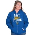 thumbnail image 4 of US Navy Strong Sister Anchor Logo Women Plus Size Zipper Hoodie Brisco Brands 2X, 4 of 5