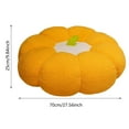 thumbnail image 4 of Soft Pumpkin Floor Pillow Plush Throw Cushion 3D Pumpkin Shaped Decorative Pillow for Living Room Bedroom Sofa Couch Halloween Thanksgiving Fall Autumn Home Decor Cozy Seat Pad, 4 of 5