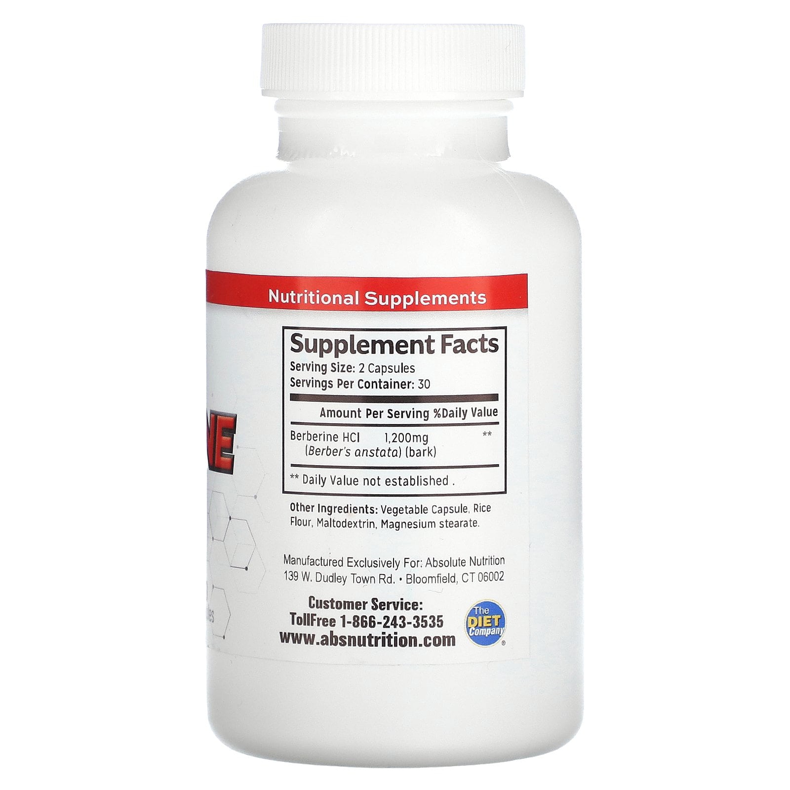 Berberine 1200mg – 60ct – Daily Metabolic Support for Adults – Blood Sugar, Cholesterol & Weight Management Supplement