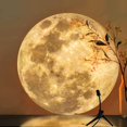 thumbnail image 1 of Moon Lamp Projector Night Light, 360° Rotatable Moon Lamp USB Powered Lighting with Bracket,Mood Light Photography Romantic, 1 of 5