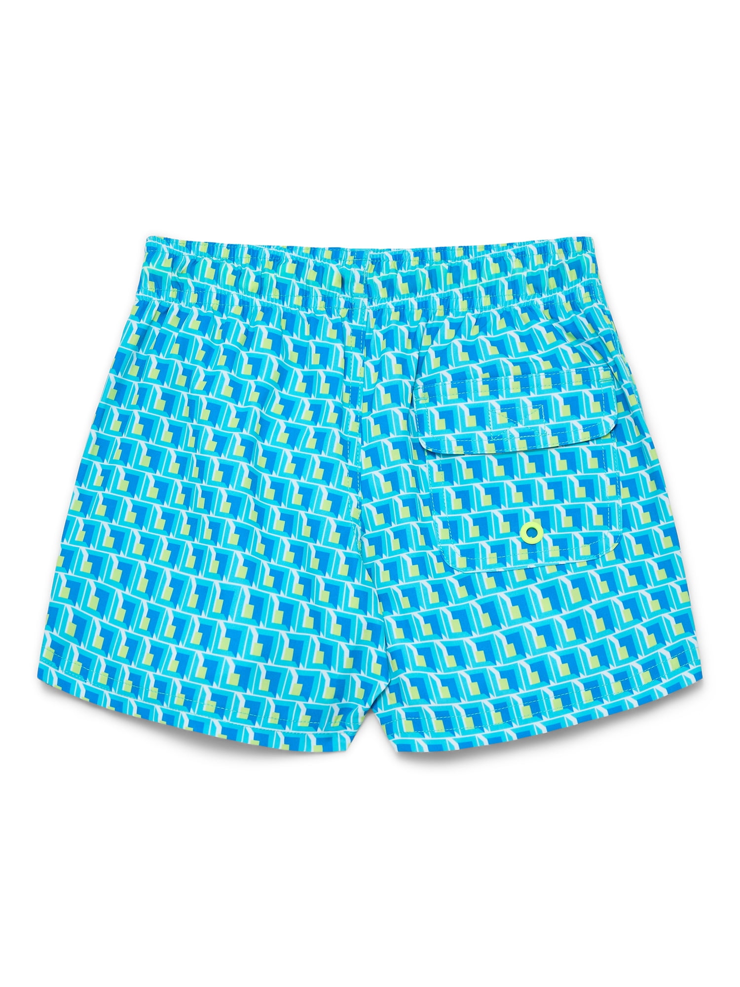 Wonder Nation Boys Family Swim Trunks with UPF50, Sizes 4-18 & Husky
