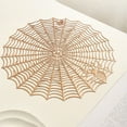 thumbnail image 5 of Konghyp Spider Round Placemat Halloween Decoration, Heat Insulation Table Mat, Waterproof and Oil-proof, Perfect for Parties, Home Kitchen, Ideal Gift for Halloween, Thanksgiving, Christmas, 5 of 8
