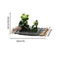 thumbnail image 3 of SXcggal Mini Pond Decoration Frog Figures Floating Frog Pond Decoration For Outdoors Pond Decoration Garden Garden Figures Statue Garden Decoration Ornament Pond Balcony Practical Sculptures Statues, 3 of 4