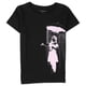 thumbnail image 1 of Elevenparis Womens Umbrella Girl Graphic T-Shirt negro S, 1 of 2