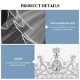 thumbnail image 5 of CIMAXIC 2PCS Rhinestone Tiara Crown Veil With Comb Elegant Design Rhinestone Ribbon Comb Crown Communion Veil,7.09"X6.3"X1.57", 5 of 5
