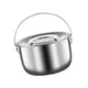 thumbnail image 5 of Olla para cocinar, olla multiusos para sopa, olla para estofado, olla de acero inoxidable para acampar 4.0L, 5 of 9