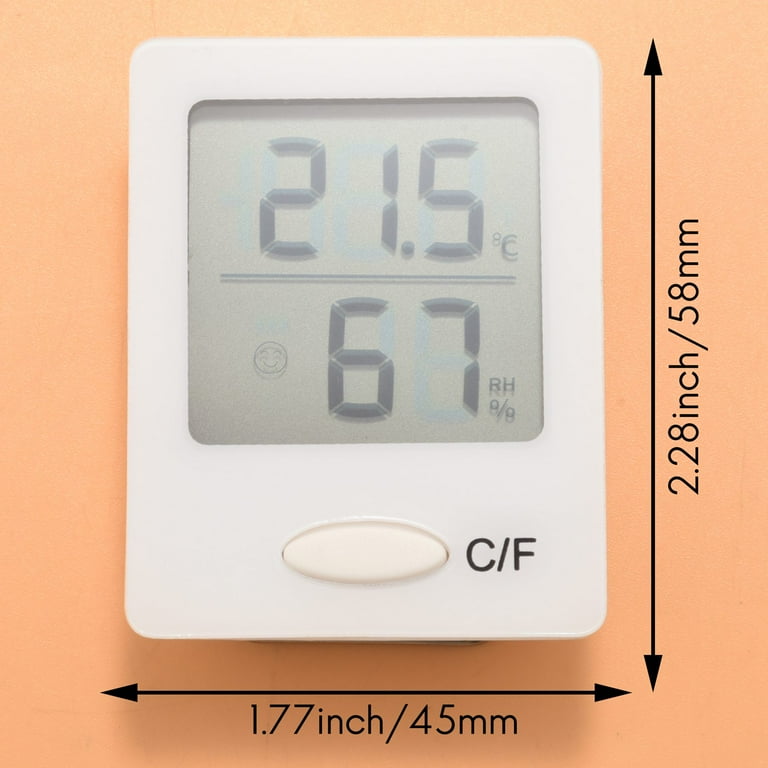 ThermoPro TP49 2 Pieces Digital Hygrometer Indoor Thermometer Humidity Meter Room Thermometer with Temperature and Humidity Monitor Mini Hygrometer