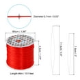 thumbnail image 2 of Unique Bargains 151Ft 0.7mm Ensemble de Chaîne de Bracelet Extensible, Cordon de Métier avec Aiguille, Rouge, 2 of 6