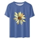 thumbnail image 3 of Fiudx Liquidación de Ahorros de Verano Camisas Estampadas a La Moda para Mujer, Camisetas de Manga Corta, Blusas, 3 of 3