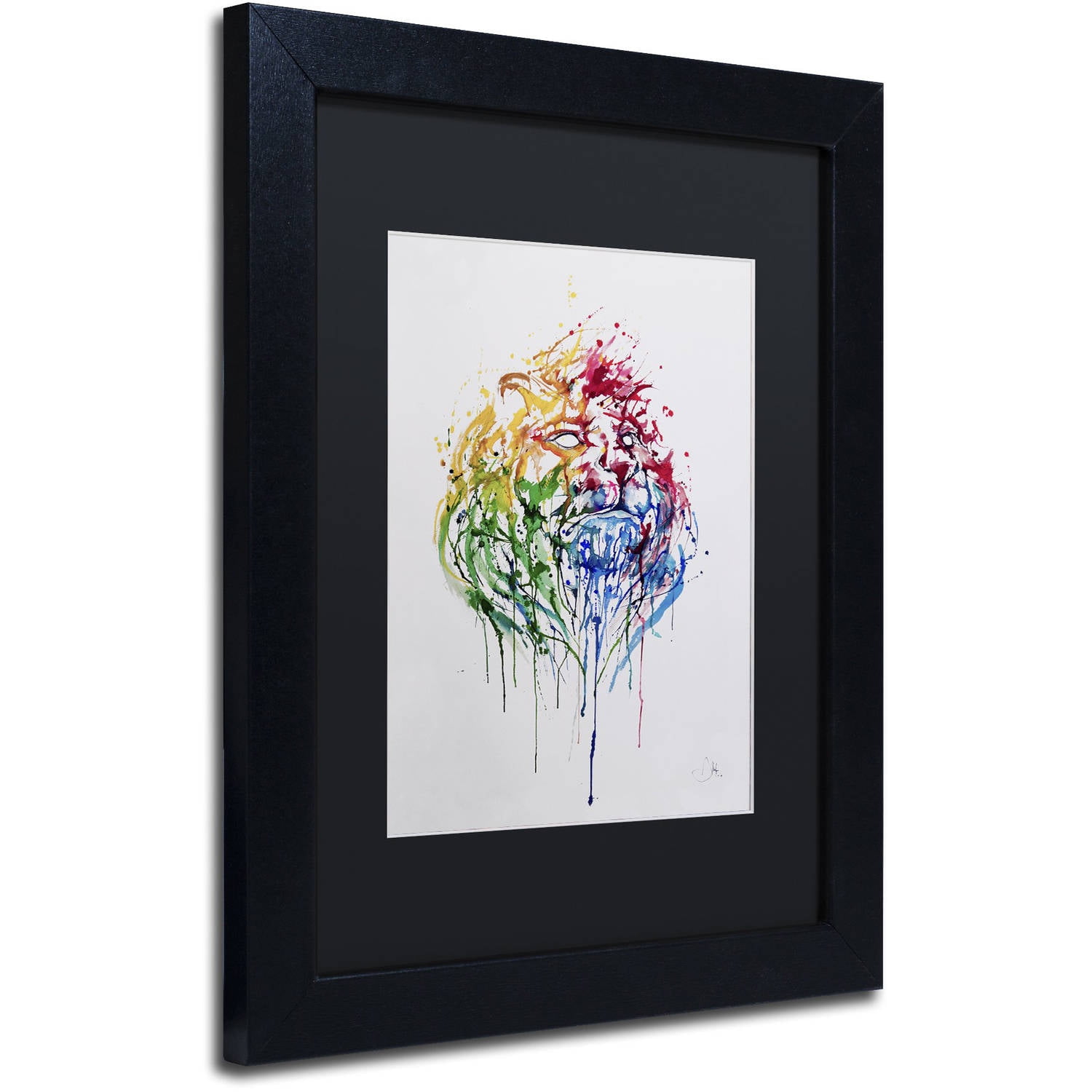 Trademark Fine Art 'A Portrait of Hong Kong' Canvas Art by Marc Allante, Black Matte, Black Frame