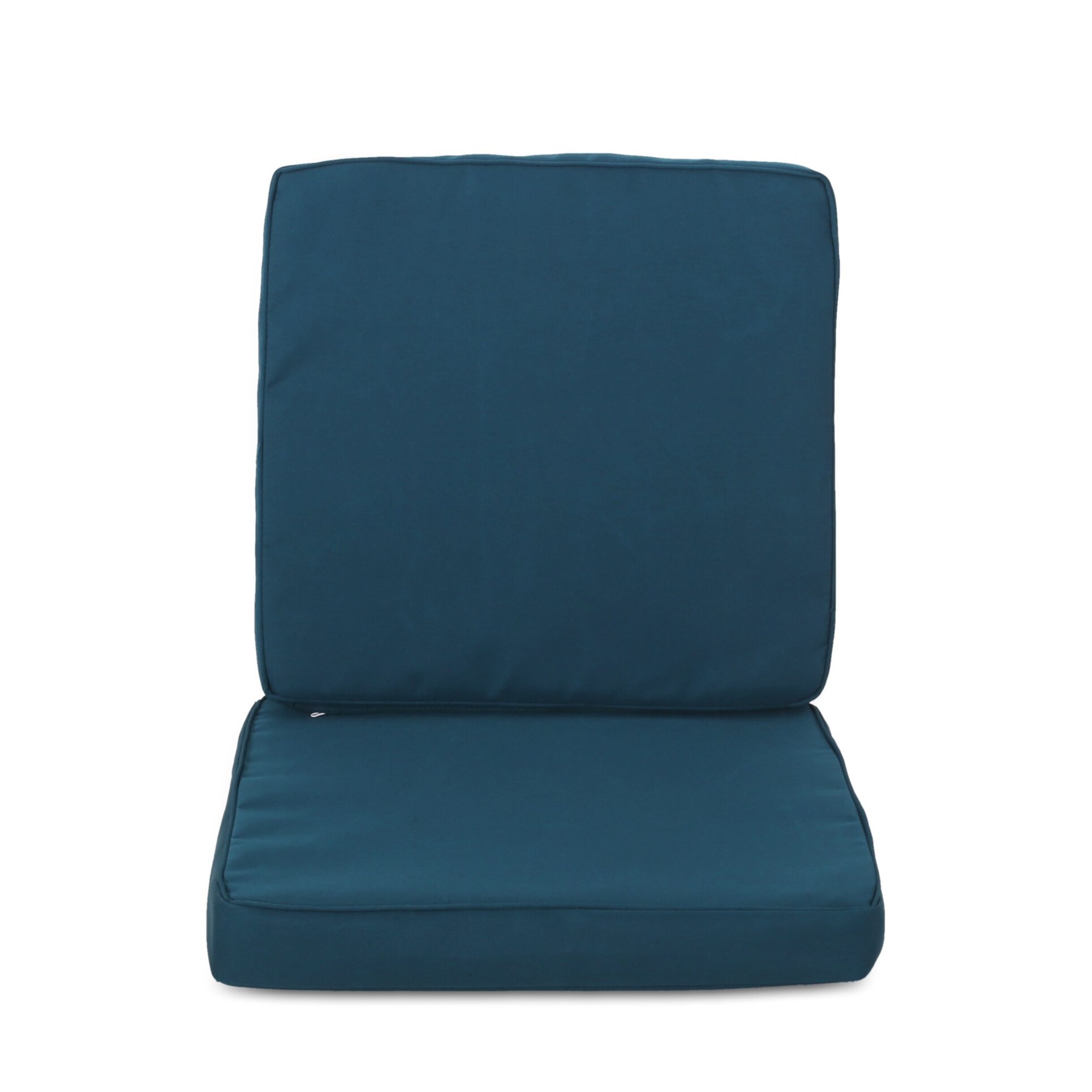 Carolina Club Chair and Loveseat Cushion Set in Dark Teal for Outdoor Patio Furniture, Water-Repellent and Fade-Resistant for Long-Lasting Comfort