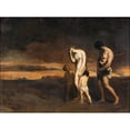 thumbnail image 2 of Théodore Chassériau 14x11 Gold Ornate Wood Frame and Double Matted Museum Art Print Titled - The Punishment of Cain (1836), 2 of 4