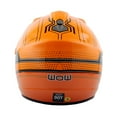 thumbnail image 5 of WOW Youth Kids BMX MX ATV Dirt Bike Motocross Helmet JOYCLS Spider Orange, 5 of 6