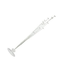 LEORX Balloon Stand Holder for Floor and Tables Made of Plastic White Color Perfect for Parties 6.5 Inches