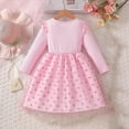 thumbnail image 4 of Vestido de cuello redondo y manga larga para niñas Vestido de cuello redondo y manga larga para niñas Falda de malla elegante Vestido de princesa elegante para niñas pequeñas Vestido de poliéster para, 4 of 8
