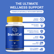 (3 Pack) BrainXCell Premium Nootropic Supplement, Brain X Cell (180 Capsules)
