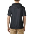 thumbnail image 2 of Ma Croix Mens Lightweight Muscle Top Short Sleeve Hoodie Sweater, 2 of 6