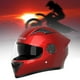 thumbnail image 5 of Casco de motocicleta/casco de bicicleta de calle/cómodo, transpirable, antivaho, ligero, abatible hacia arriba, viseras dobles para adultos Rojo DYNWAVEMX Cascos Integrales, 5 of 8