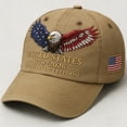 thumbnail image 2 of WKSCLPAI 250th US Anniversary Commemorative Hat, 1776–2026 Celebrate American 250 Years of Freedom, Adjustable Red Blue White Eagle Print Baseball Cap for Men Women, Khaki, 2 of 6