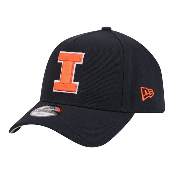 Youth New Era Navy Illinois Fighting Illini 9FORTY A-Frame Adjustable Hat