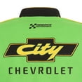thumbnail image 5 of Men's JH Design Black/Green NASCAR City Chevrolet Legend Full-Snap Twill Uniform Jacket, 5 of 5